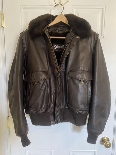 Vintage brown schott - vintage,