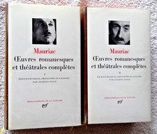 MAURIAC Œuvres Romanesques et Théâtrale en 2 Tomes * NRF Gallimard Pléiade  1978
