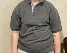 Vintage Tommy Hilfiger Polo Shirt 90's Crest Logo Size XL Gray
