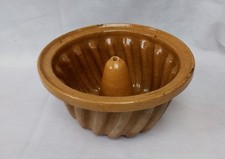 Ancien Moule À Kouglof Terre Cuite Vernissé Diamètre 20 Cm