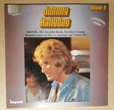 JOHNNY HALLYDAY : Volume 9  LP 33T 1980 Compil IMPACT 6886212 avec "Gabrielle"