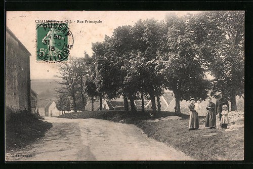 Cpa chalou rue principale - chalou,,