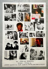 Sur Jean Luc Godard - Grande affiche ancienne - Galerie du Jour Agnès B Paris 1986