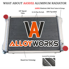 3 Rangées Aluminium Radiateur