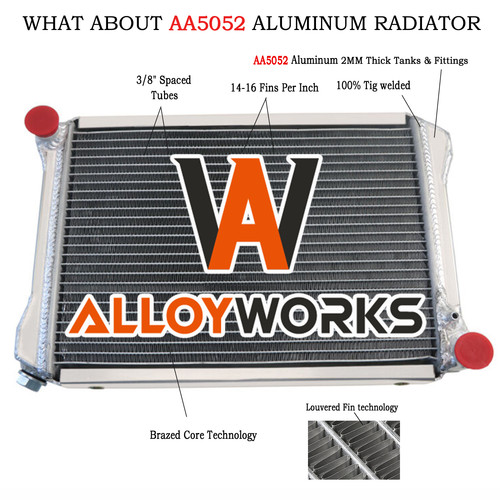 Rangées aluminium radiateur - aluminium,