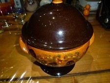 Soupière décor oiseau