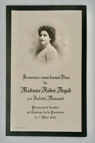 Avis deces mme - de, andre