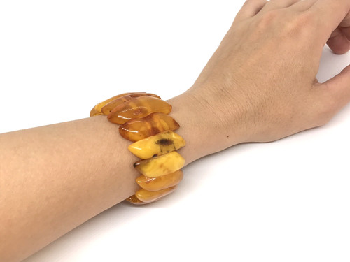 Ancien bracelet ambre - bracelet,