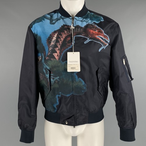 Veste bomber graphique navy - veste,