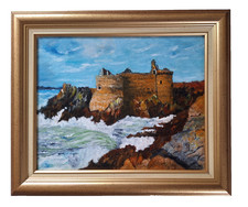 Huile sur toile. Côte sauvage