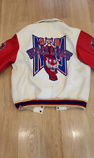 VINTAGE AVIREX N.Y 1990 Champs Varsity Veste en cuir S USA BASE-BALL  Sport