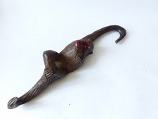 Porte manteau en bois sculpté singe Art populaire Suisse Brienz (27712)