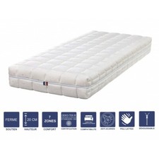 Matelas Mémoire de Forme - 20 cm Ferme - Spécial Sommier Electrique - Déhoussabl