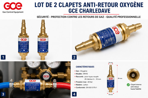 Lot clapets anti retour - 2,