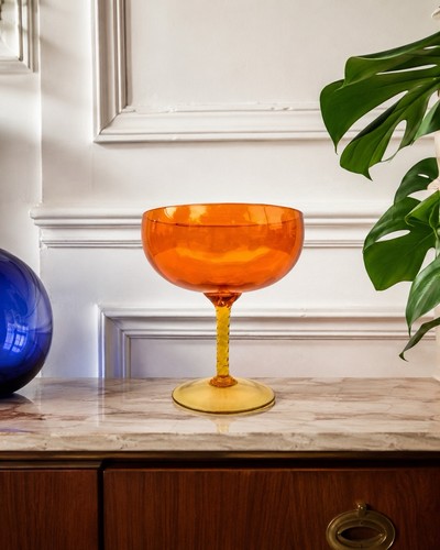 Grande coupe verre soufflé - grande,