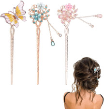 3 Pcs Baguette Cheveux