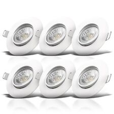 6x spots à encastrer LED spots orientables ultra plats blancs éclairage plafond