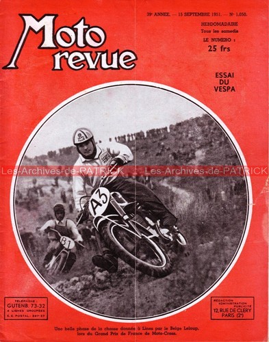 Moto revue 1050 - vespa, jonghi