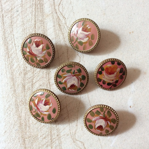 Boutons anciens roses - 6,