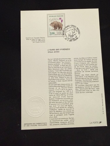 Encart philatélique 1er - encart,