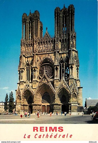 Carte postale reims - carte,
