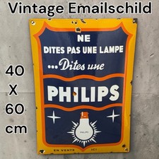 Vintage PHILIPS Lampe Plaque