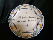 ASSIETTE ANCIENNE PARLANTE