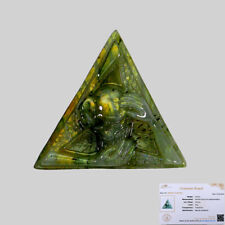 Sans Certificat Main Squelette Sculpture Naturel Labradorite 97 CT 49x40 MM