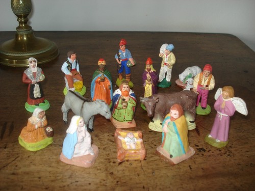 Lot santons anciens de - 18,