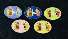 5 Pin's BD Tintin Marilyn Coca Cola Mc Donald's