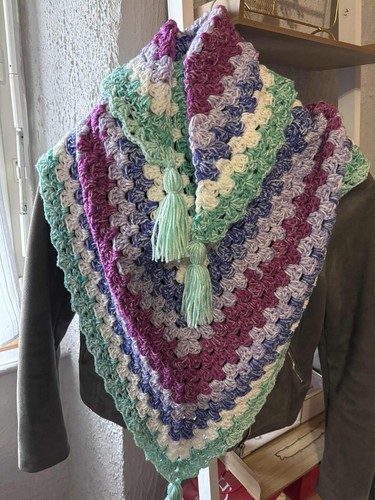 Châle fait main crochet - fait,