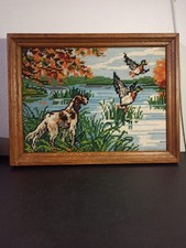 Canevas encadré motif chien