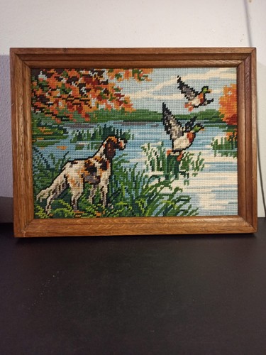 Canevas encadré motif - , chien
