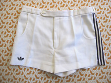 Short Adidas Retro Ventex 80'S vintage Blanc Trefoil Tennis Rare Homme - 90