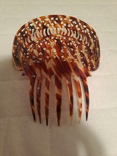 Peigne à Cheveux Style Mantille Espagnole 7 Griffes Fausse Écaille De Tortue