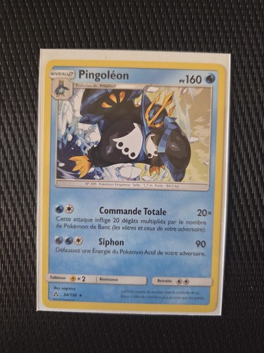 Carte pokémon rare pingoléon - carte,