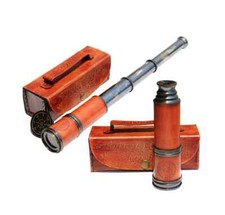 Télescope en laiton personnalisé, télescope gravé, verre espion pirates, cade...