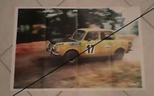 NEW !! Super Poster Géants 8 Pages SIMCA 1000 Rallye 2 RACING TEAM 1972 Vintage