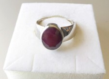 Bague en Rubis Taille 57 sur