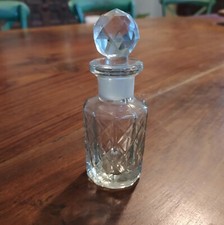 Ancien flacon verre parfum bouchon verre Vintage