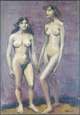 Ancien Tableau "Femmes Nues"