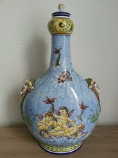 RARE GRANDE GOURDE faïence