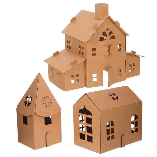 Pcs maison poupée en - 3,