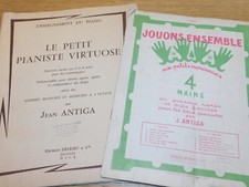 partitions methode LE PETIT PIANISTE VIRTUOSE piano JEAN ANTIGA delrieu EXERCICE