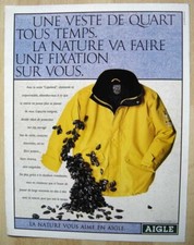 Publicité Papier - Une veste