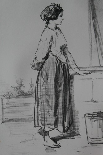 Gavarni lithographie originale - gavarni,