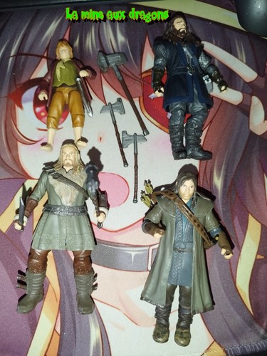 Lot figurines hobbit bilbo - le,