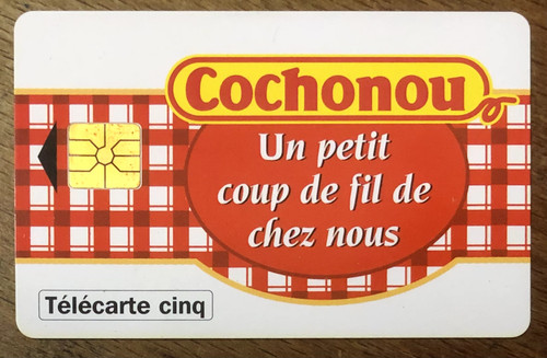 Telecarte cochonou réf - 5u,