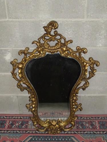Miroir ancien bois - et, pÂte