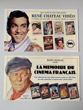 LOT PUBS PROMO RENE CHATEAU VIDEO VHS // LUIS MARIANO - JEAN GABIN